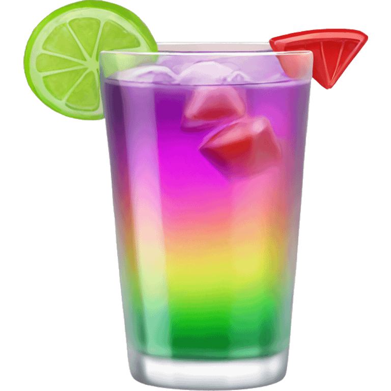 Drink purple green red yellow pink cocktail emoji