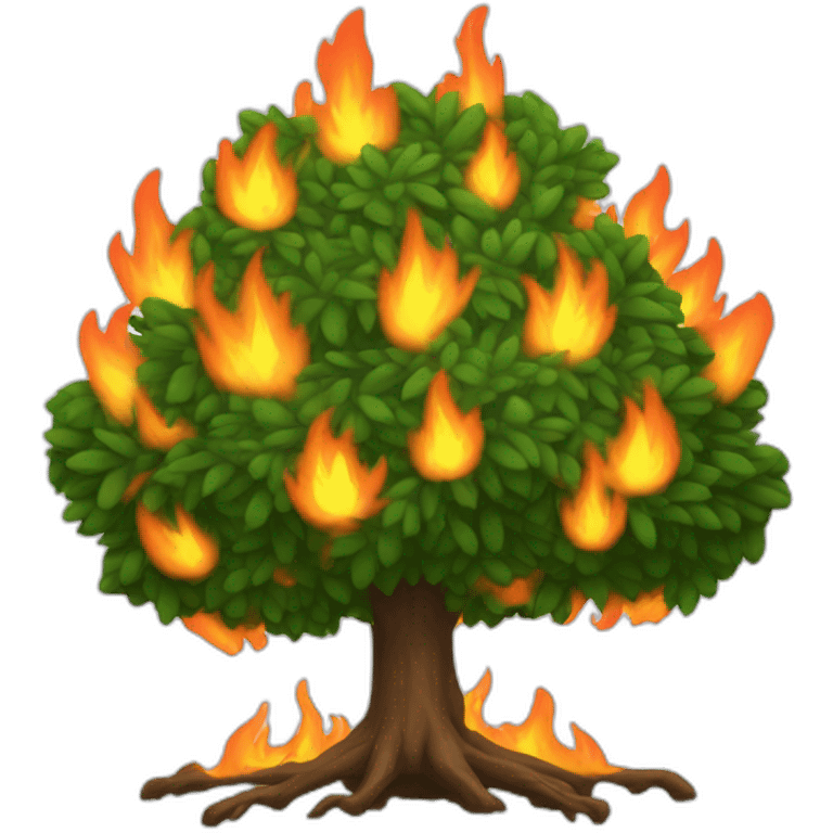 burning bush emoji