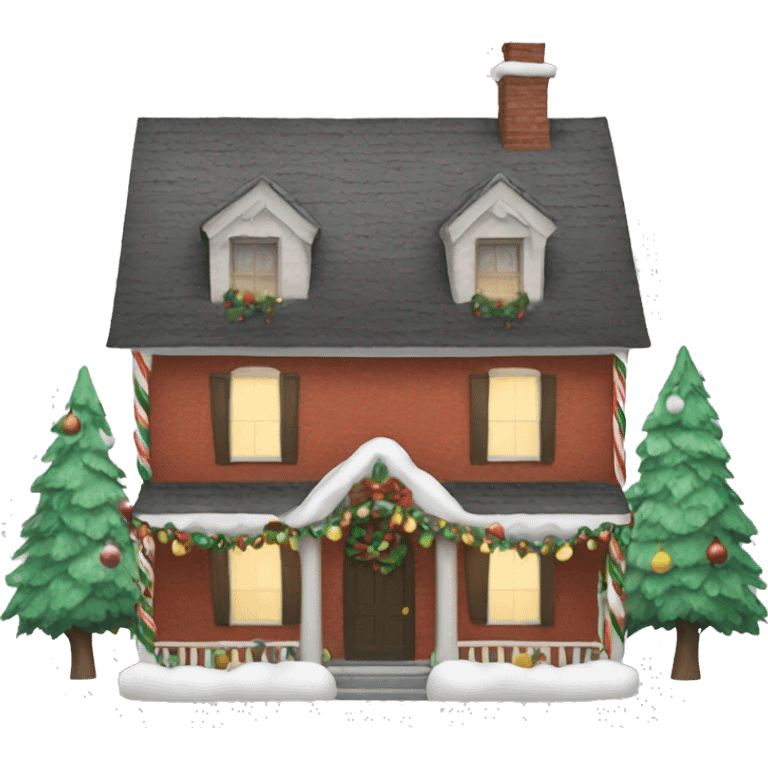 Christmas house emoji