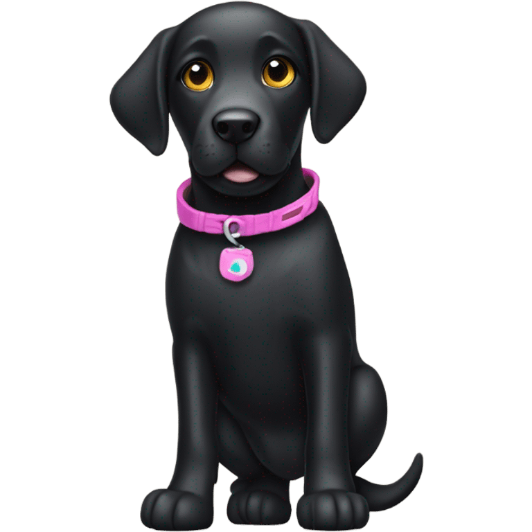 black labrador on roller blades emoji