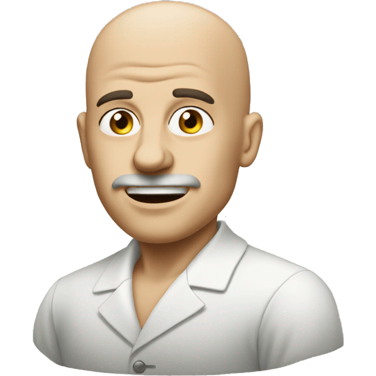 bald whiteman with cigar emoji