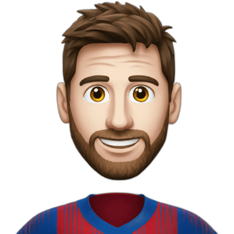 messi with world cup emoji