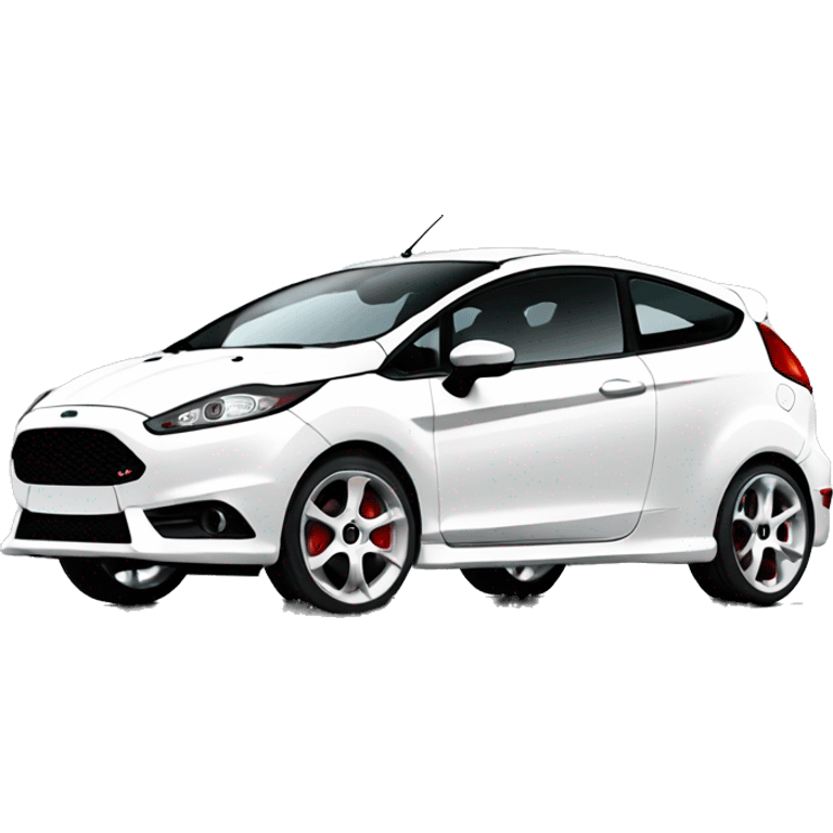 Ford fiesta ST white emoji