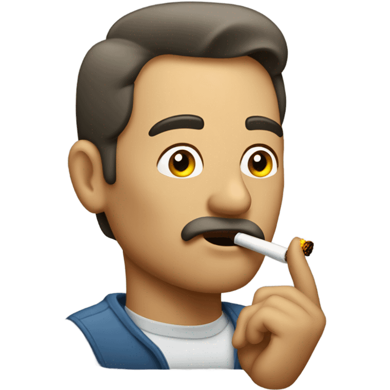 Guy smoking emoji