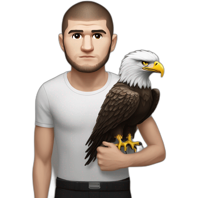 Khabib nurmagomedov with eagle emoji