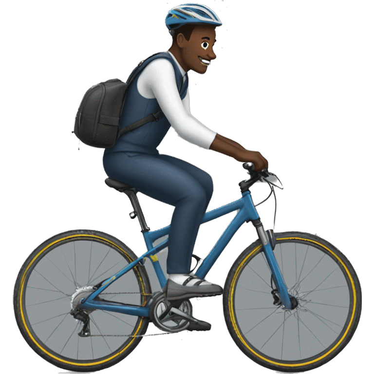 Blaise compaoré sur un VTT emoji