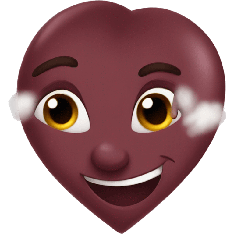 ￼Maroon heart emoji