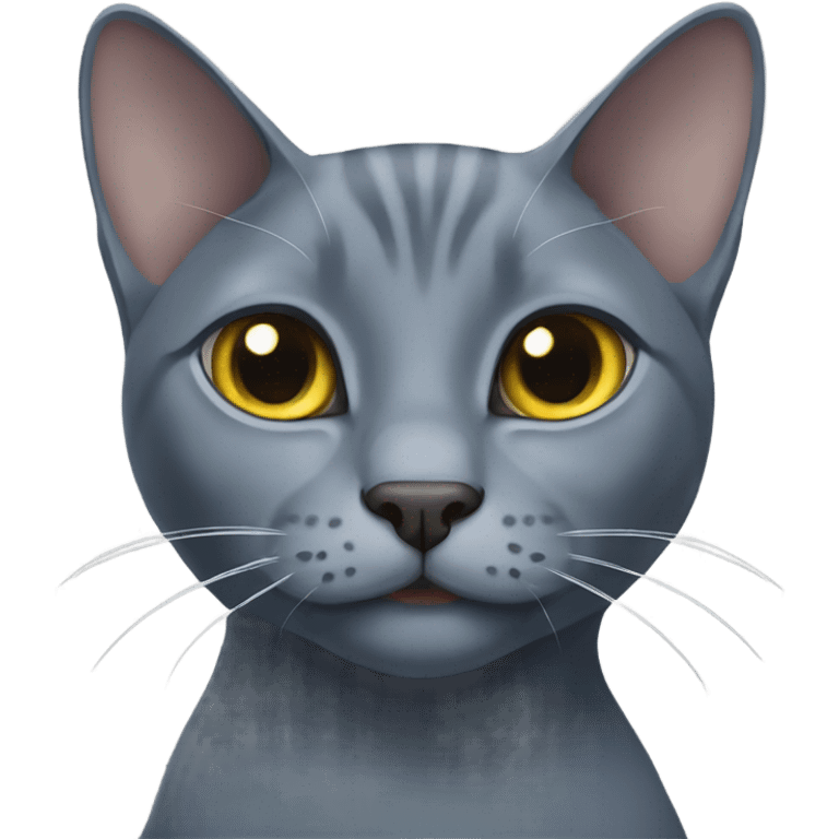 Russian blue cat emoji