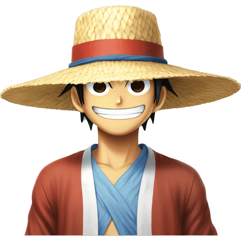 Luffy One Piece Straw Hat emoji