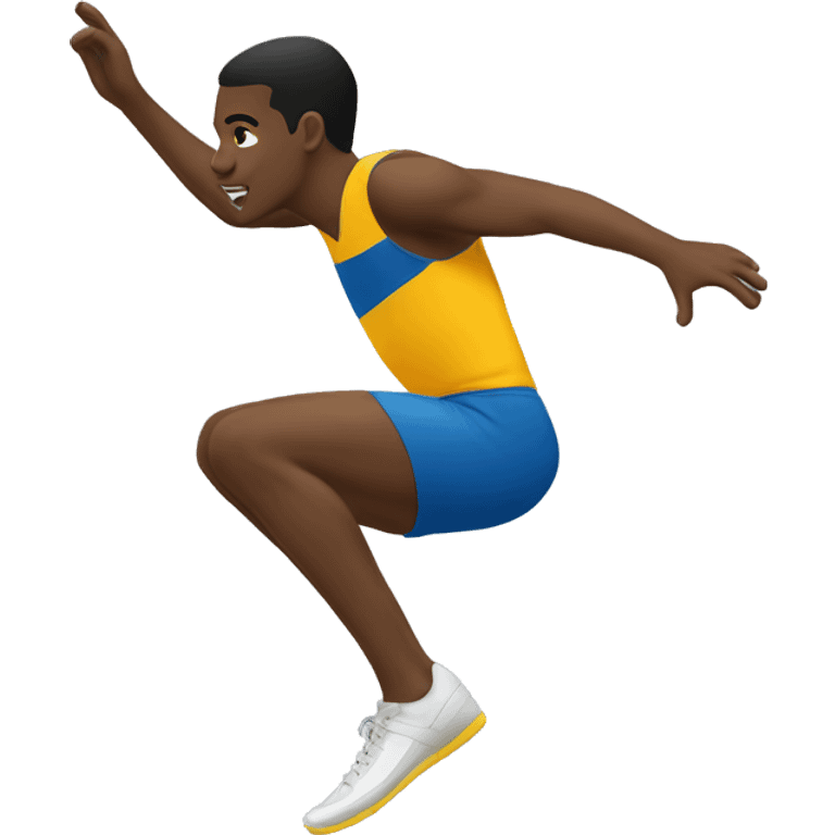 long jump side view emoji