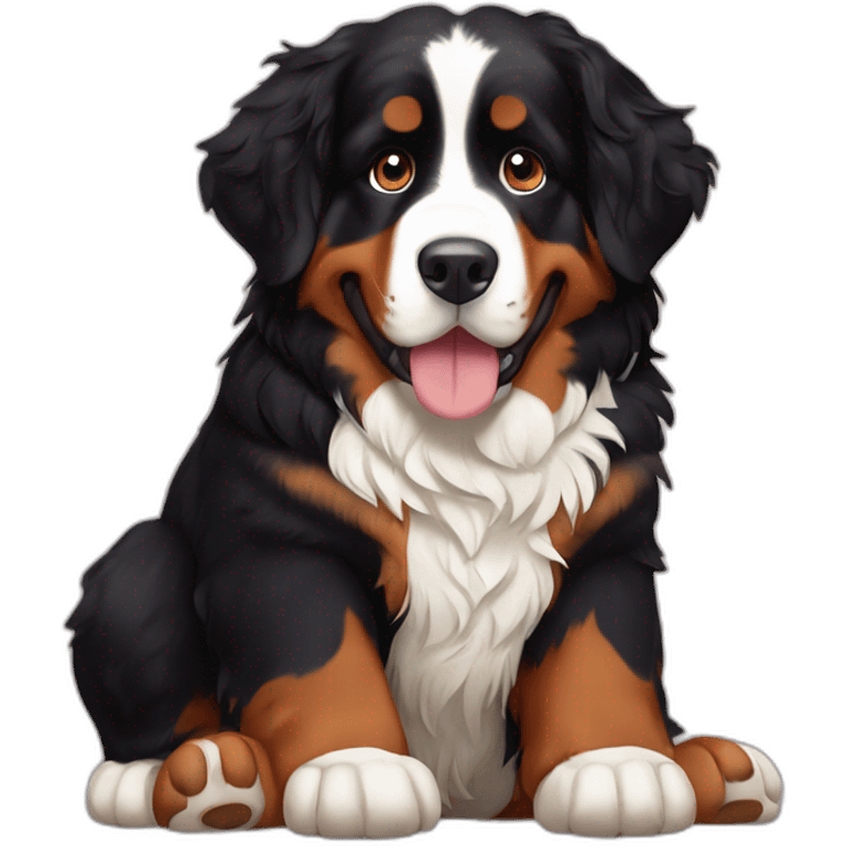 Bernese Mountain Dog giants paws emoji