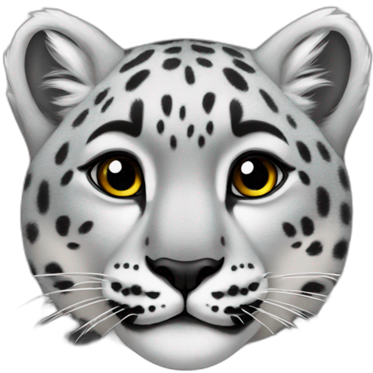 female snow leopard emoji