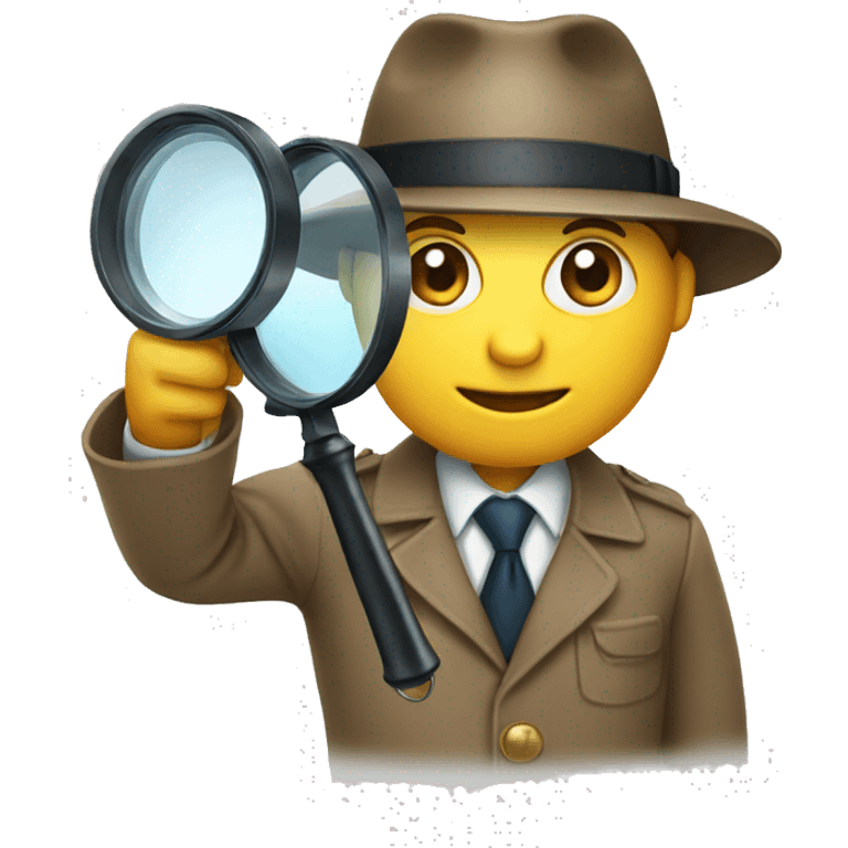 a detective with magnifying glass emoji