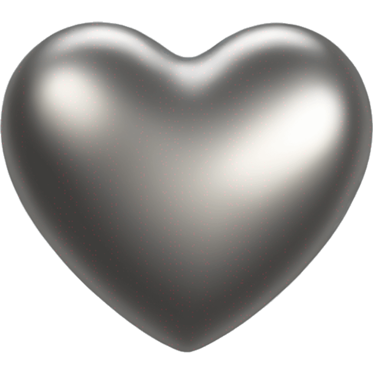 Metallic heart emoji