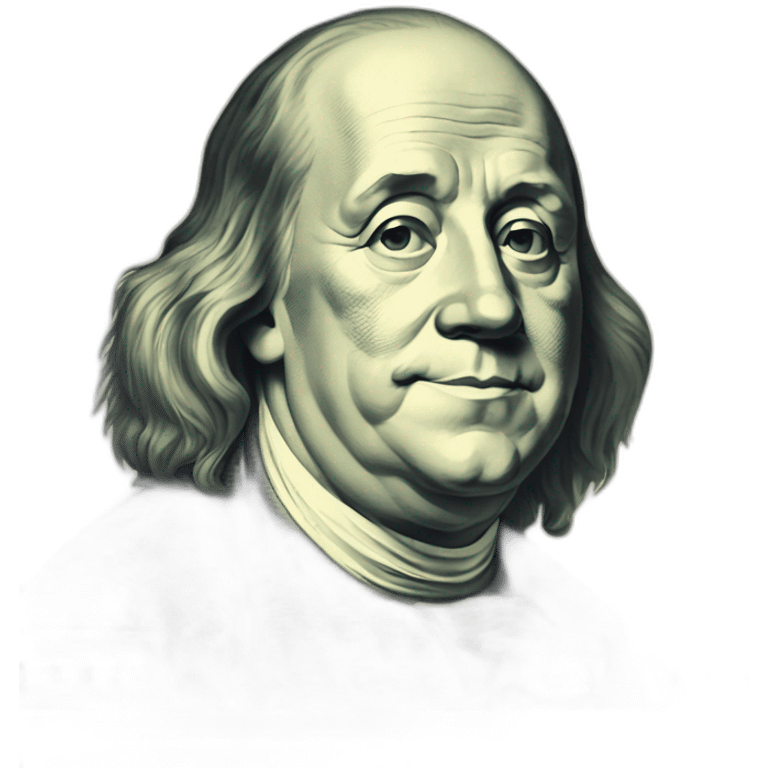 Benjamin Franklin dollar emoji