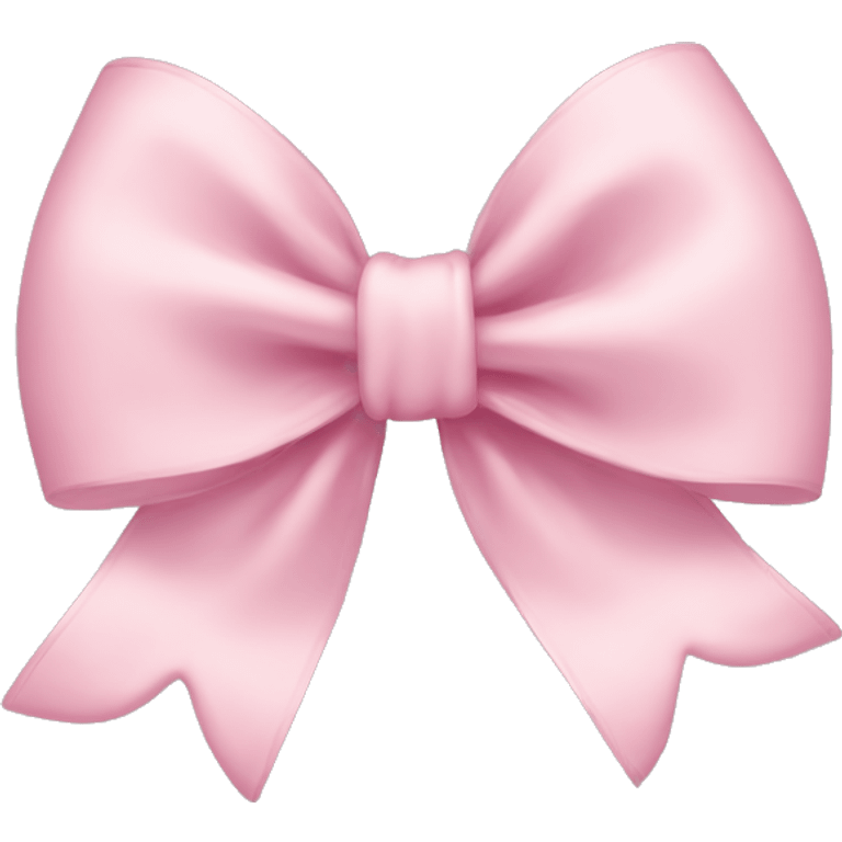 Light pink bow emoji