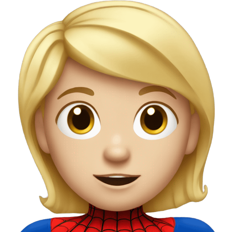 Spider-Man Caucasian toddler blonde boy emoji