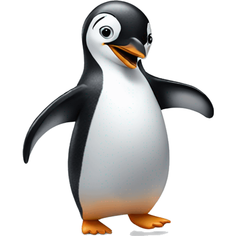 Penguin dancing emoji