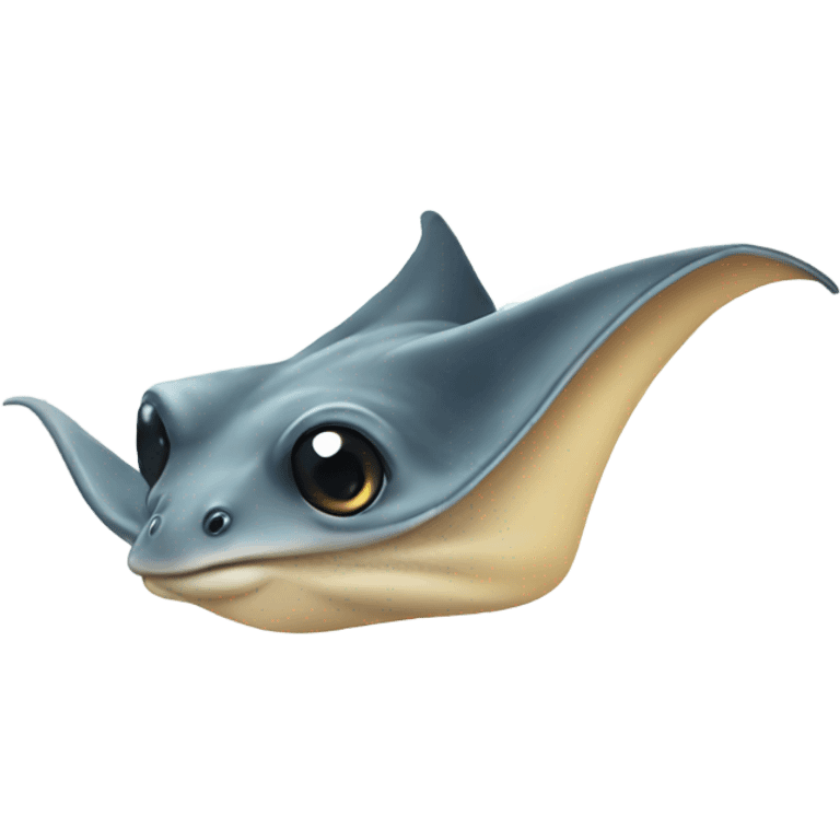 Cute stingray emoji