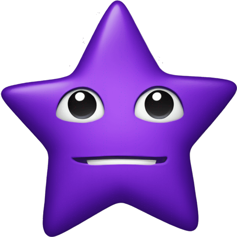 big royal purple star emoji