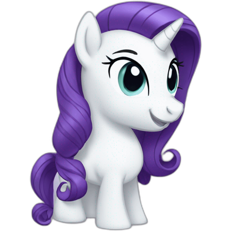 Rarity from my little pony emoji