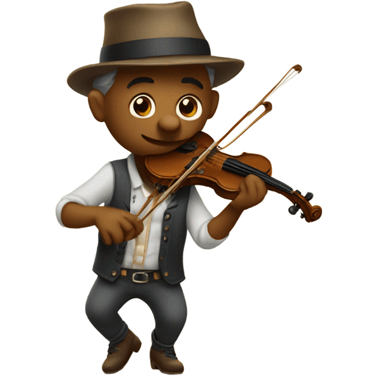 Kricket playing fiddle emoji