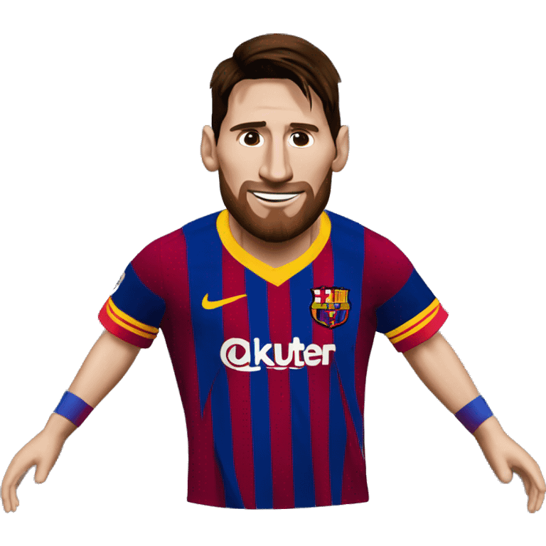 Lionel Messi on Barca  emoji