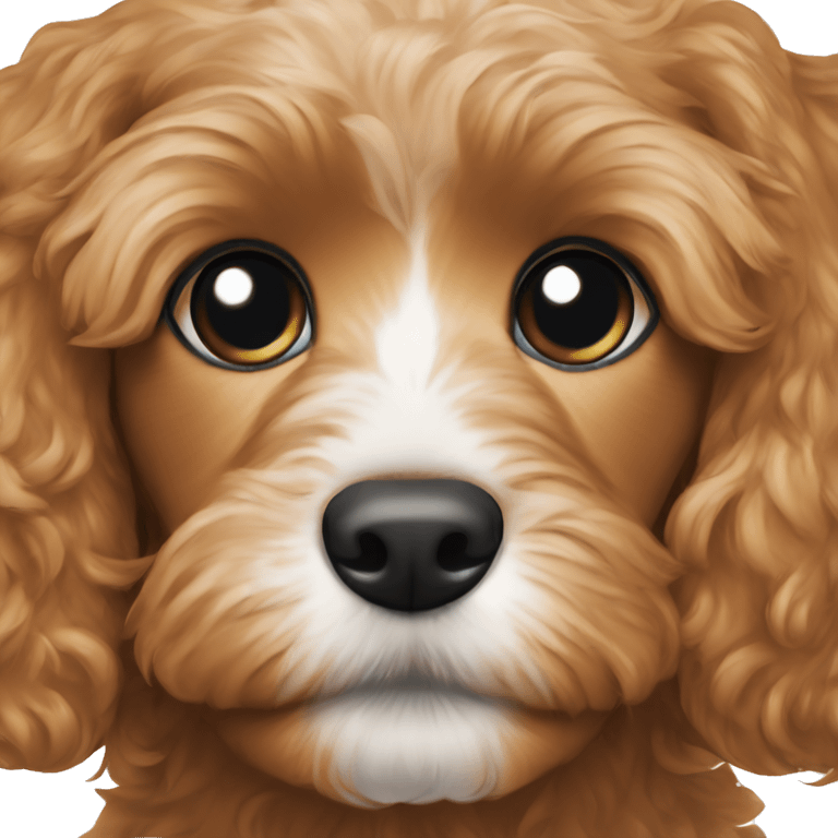 Cavapoo puppy face emoji