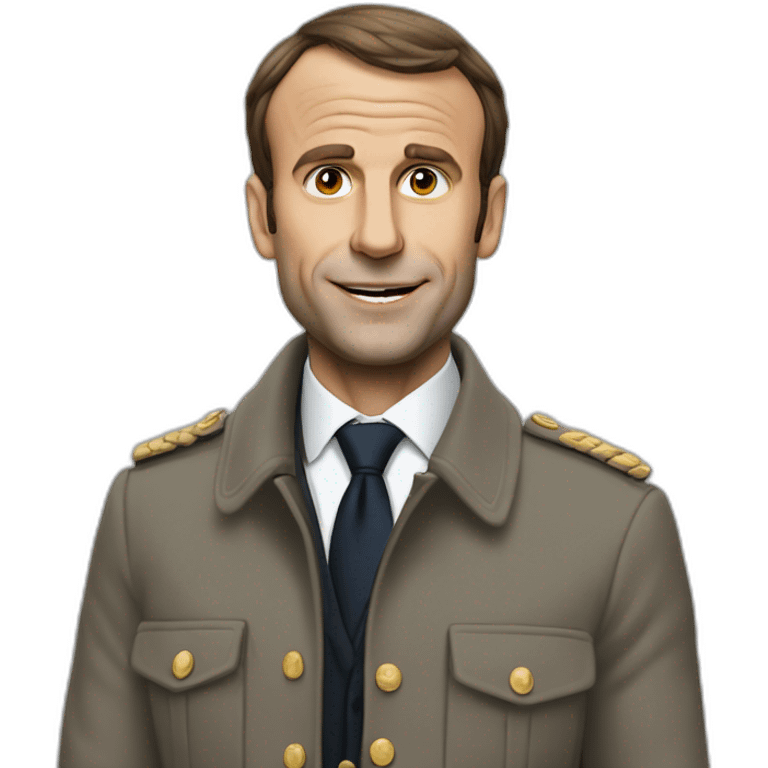 Macron qui rigole emoji