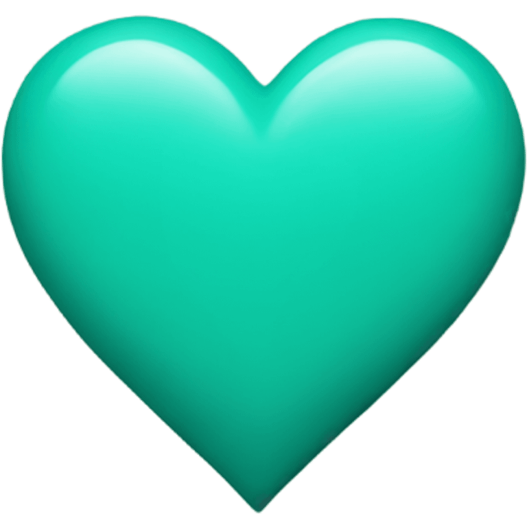 Teal Green Heart emoji