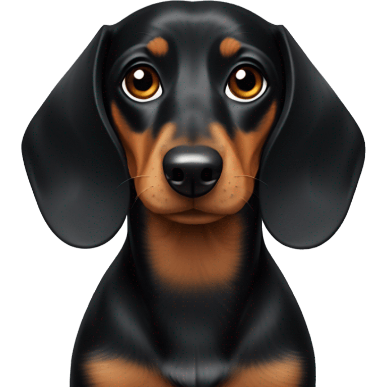 black and tan dachshund  emoji