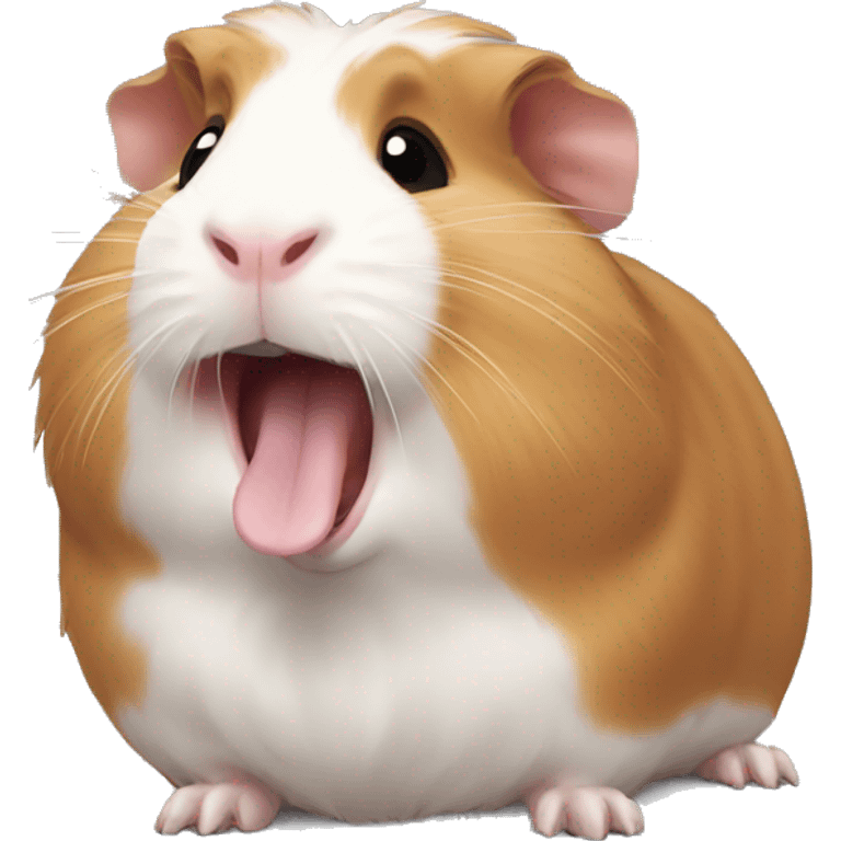 Guineapig yawning emoji