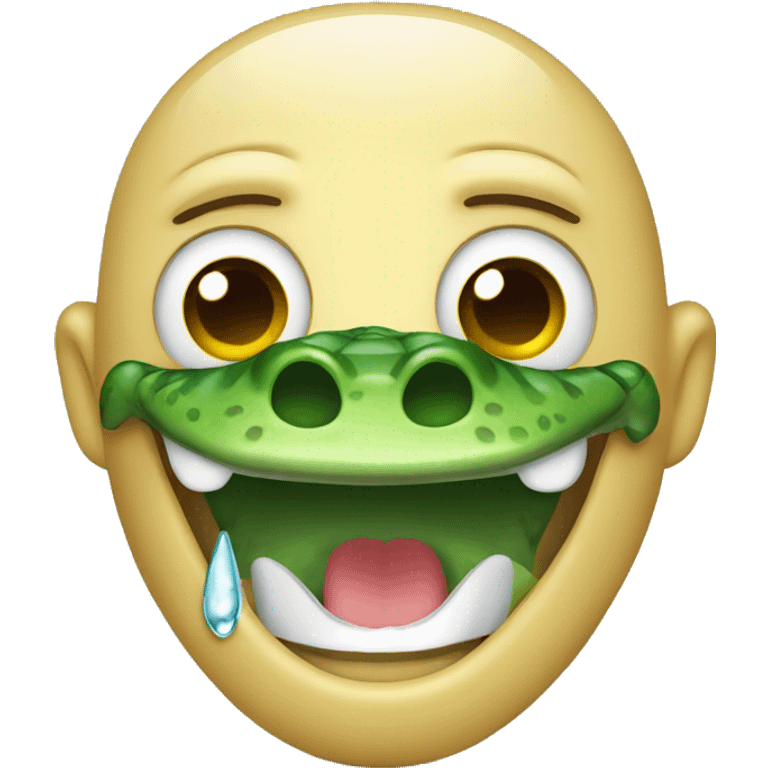 crocodile in tears emoji