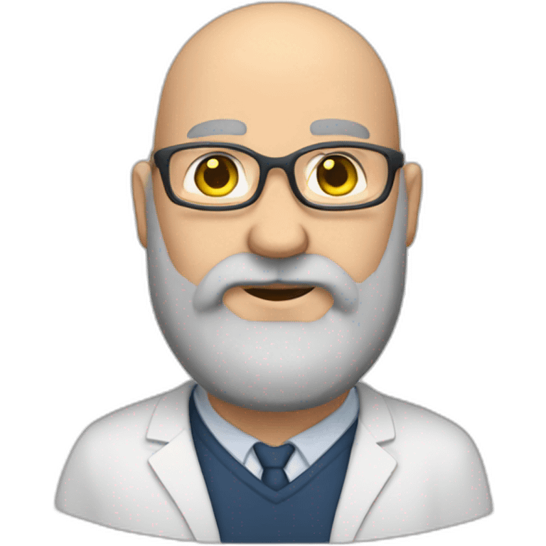 fat graybearded bald teacher emoji