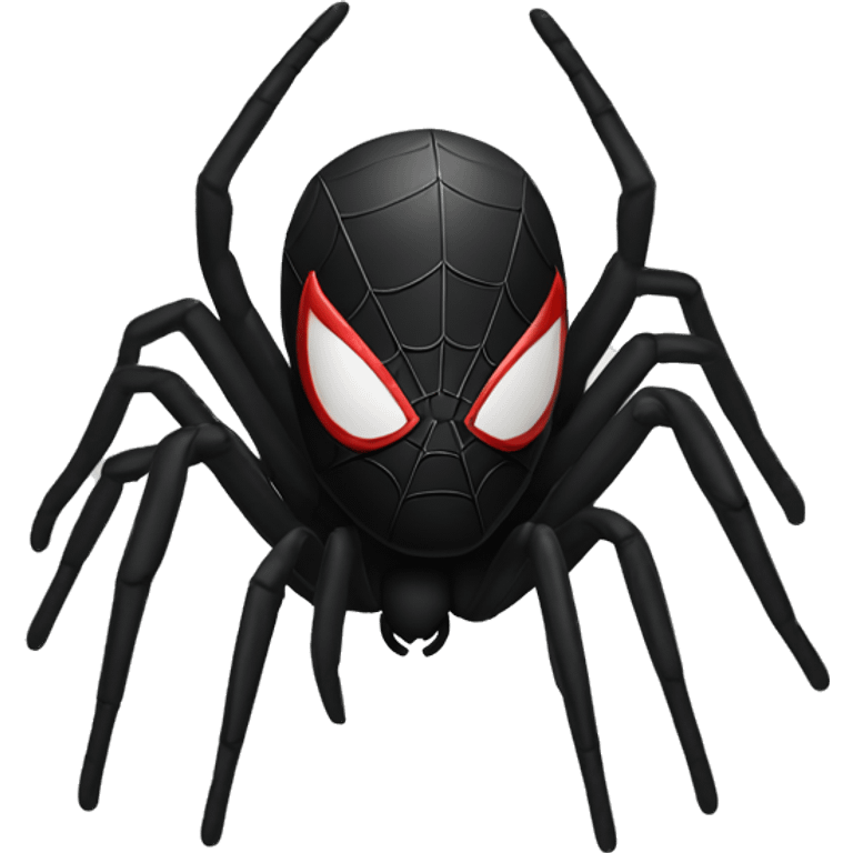 spider-man mark full black emoji