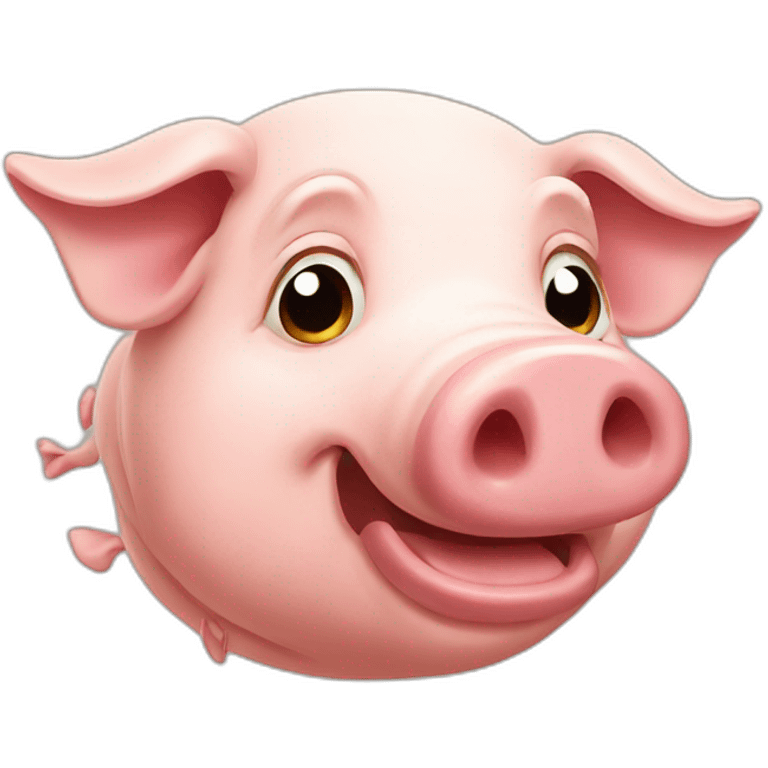 old pig emoji