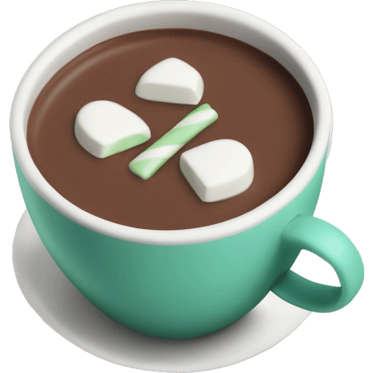 Hot chocolate with peppermints  emoji