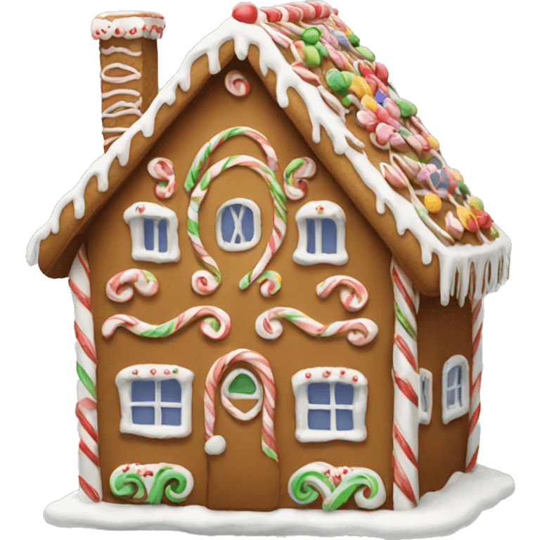 gingerbread house emoji