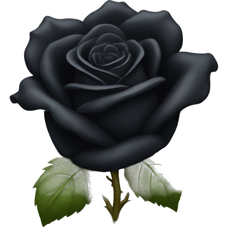 Black rose  emoji