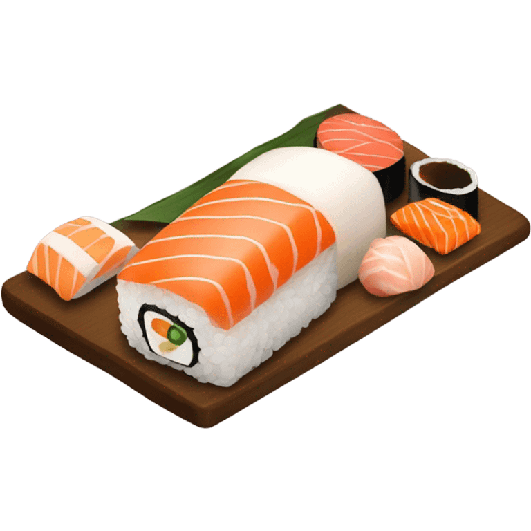 Man under sushi emoji