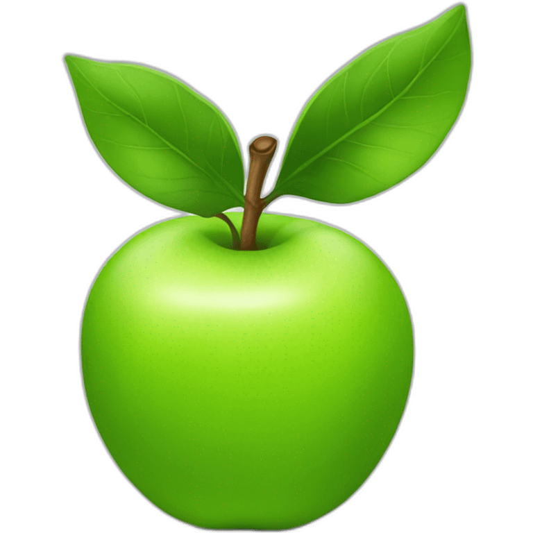 GREEN apple emoji