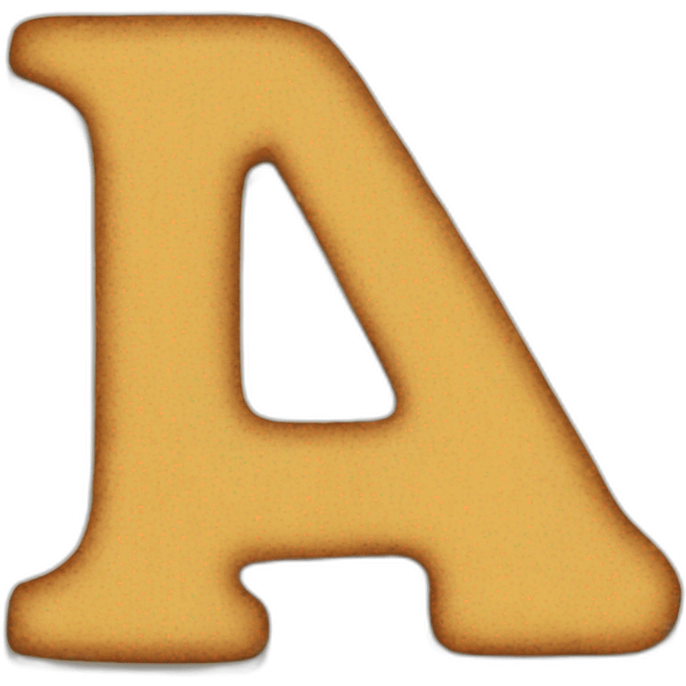 letter A in a scrapbooking style emoji