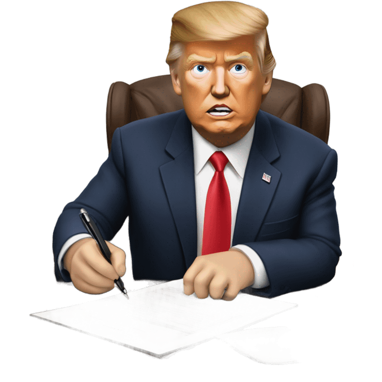 trump sign executive order emoji