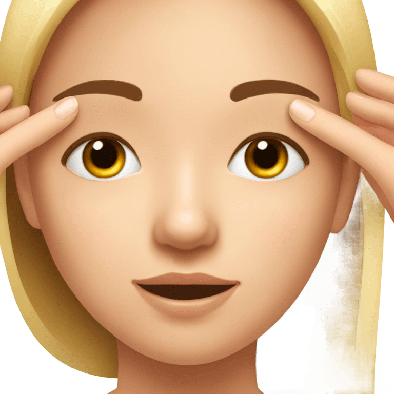 Girl at  face massage emoji