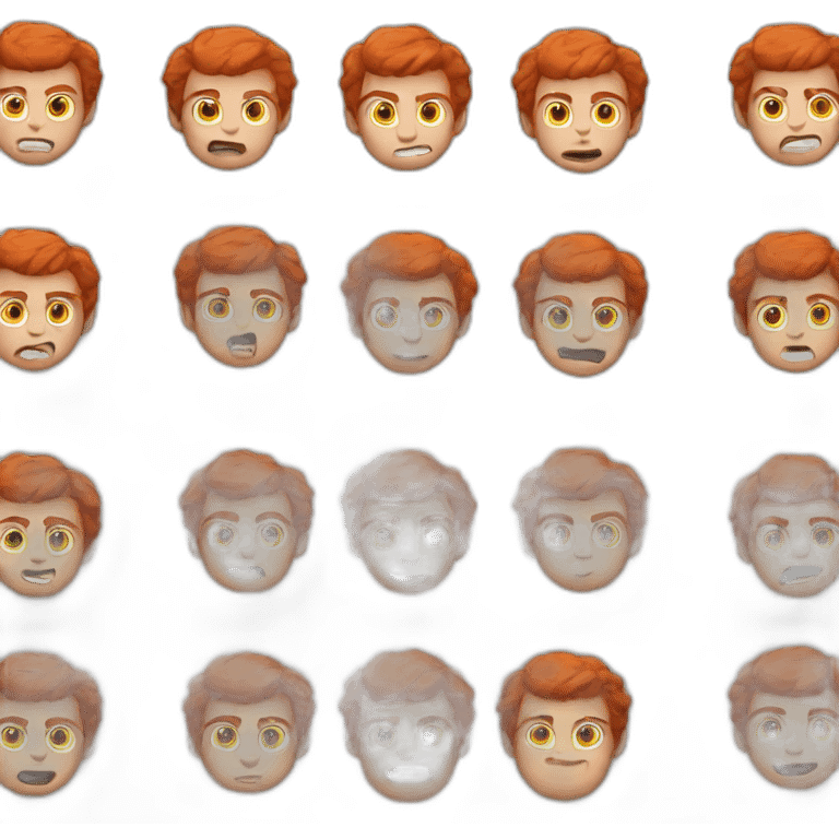 Ugly red hair guy emoji