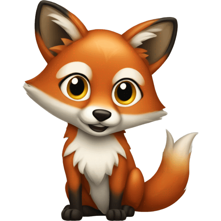 sneaky fox emoji