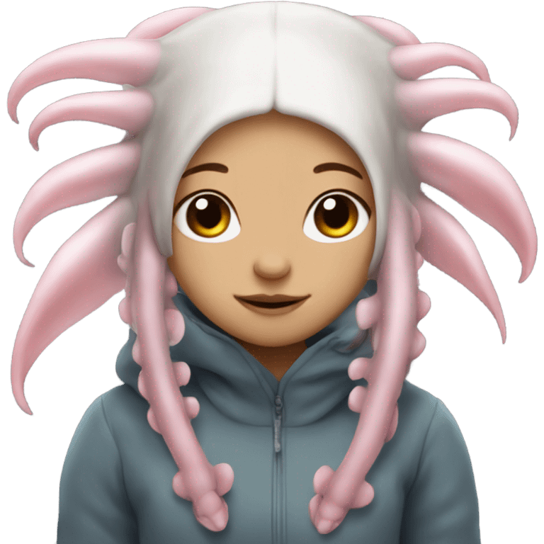 Axolotl girl emoji