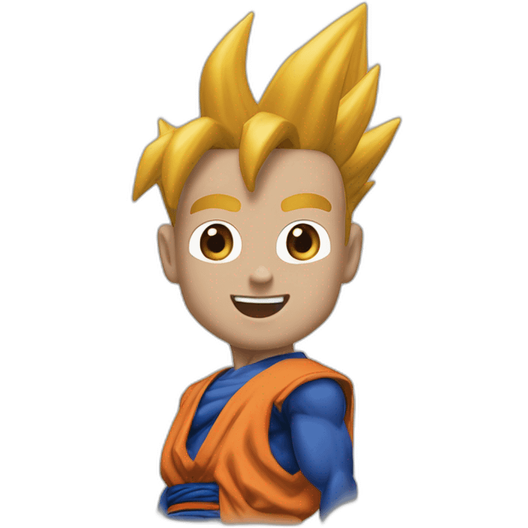 So'n Goku trägt ein Dackel auf der rechten Seite emoji