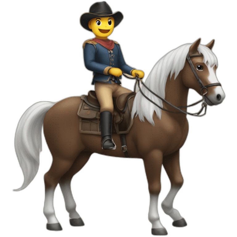 Masson sur un cheval emoji