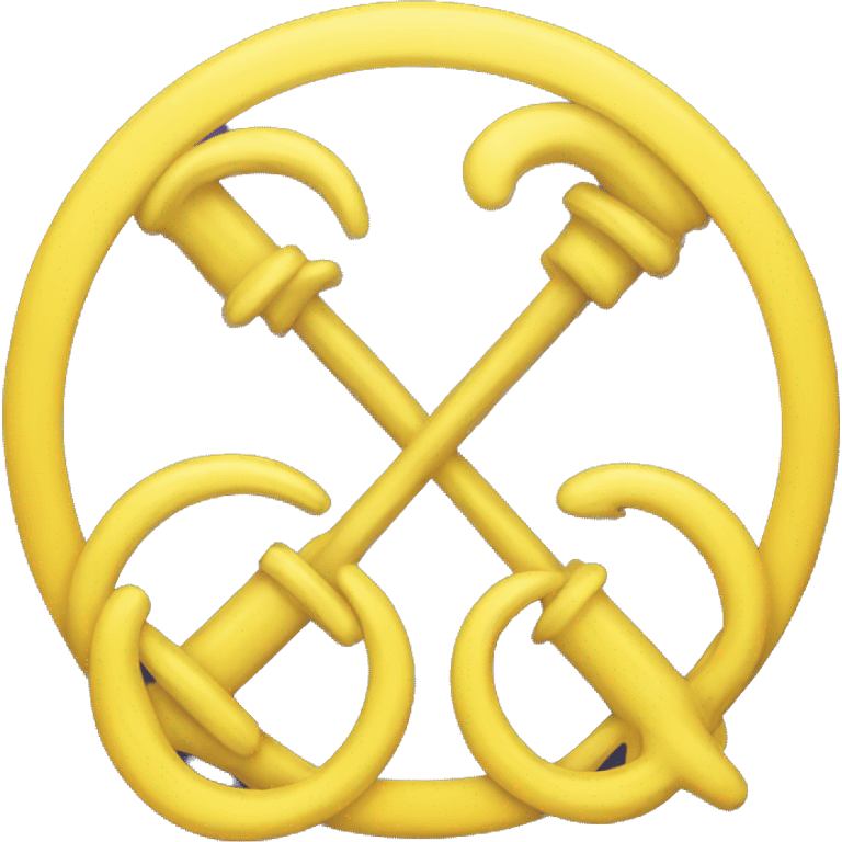 Yellow Gemini symbol  emoji